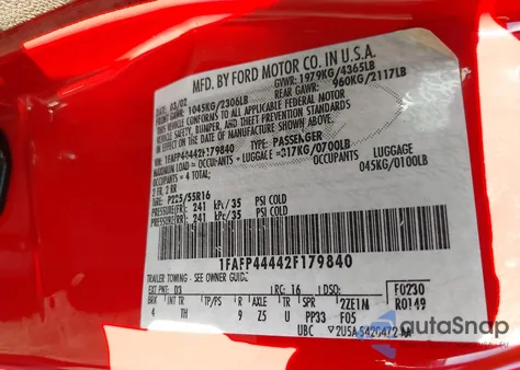 2002 Ford Mustang from USA, damaged, VIN 1FAFP44442F179840